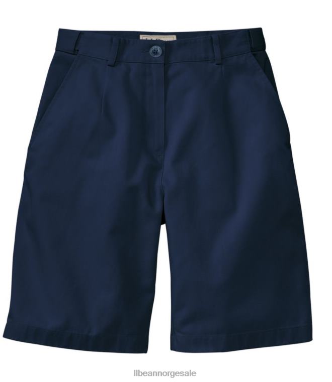 kvinner rynkefri buktshorts 24VDH2985 L.L.Bean klær marinen