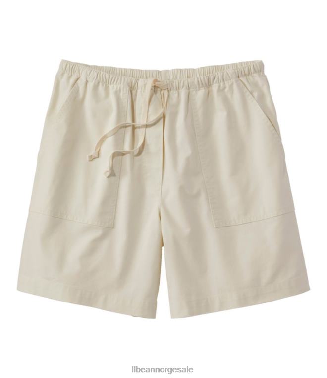 kvinner solvaskede shorts 24VDH4721 L.L.Bean klær antikk hvit