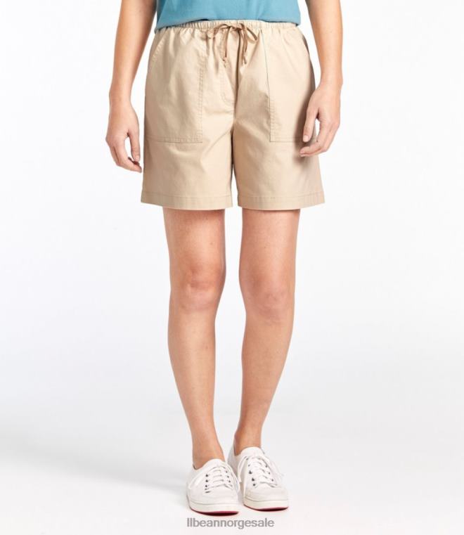 kvinner solvaskede shorts 24VDH5768 L.L.Bean klær kobberbrun