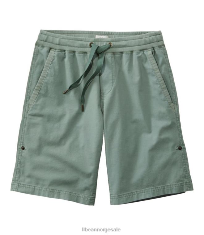 kvinner stretch ripstop pull-on shorts 24VDH6492 L.L.Bean klær sjøgrønn