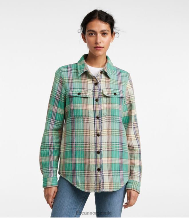 kvinner Overskjorte fra 1912 24VDH5704 L.L.Bean klær sterling blå