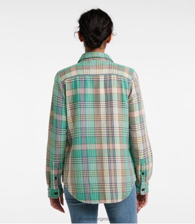 kvinner Overskjorte fra 1912 24VDH5704 L.L.Bean klær sterling blå