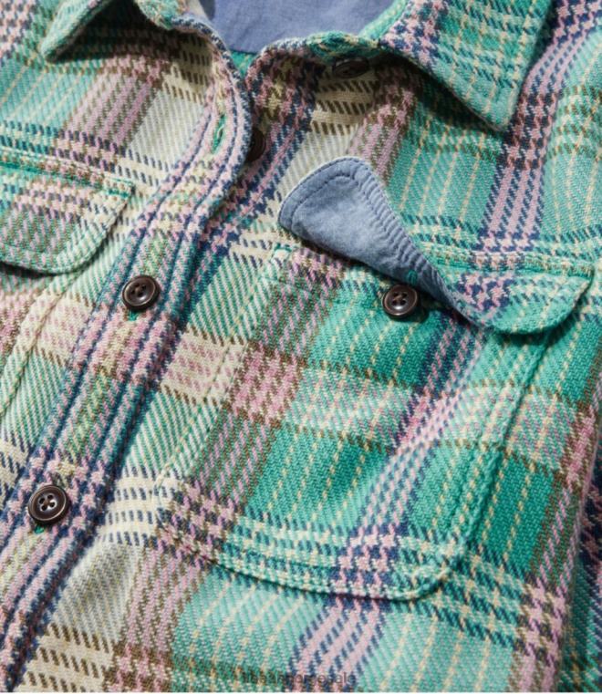 kvinner Overskjorte fra 1912 24VDH5704 L.L.Bean klær sterling blå