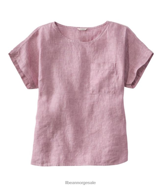 kvinner premium vaskbar linskjorte 24VDH235 L.L.Bean klær iris lilla