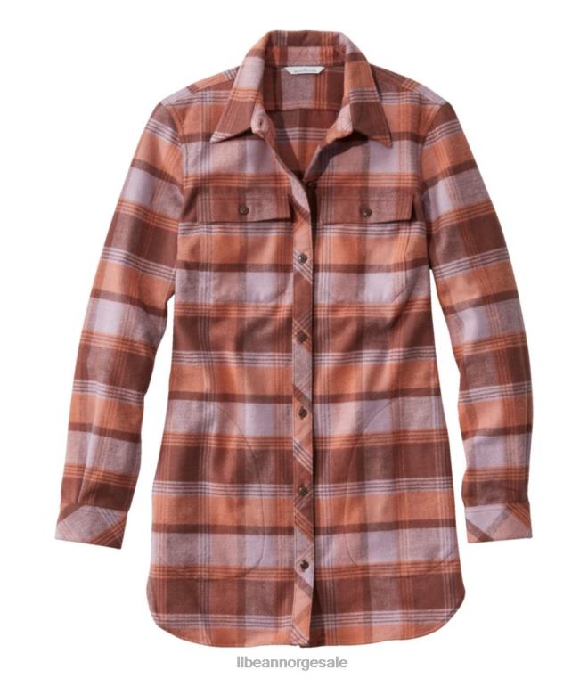 kvinner signatur pusseskinn tunika 24VDH5040 L.L.Bean klær antikk syrin