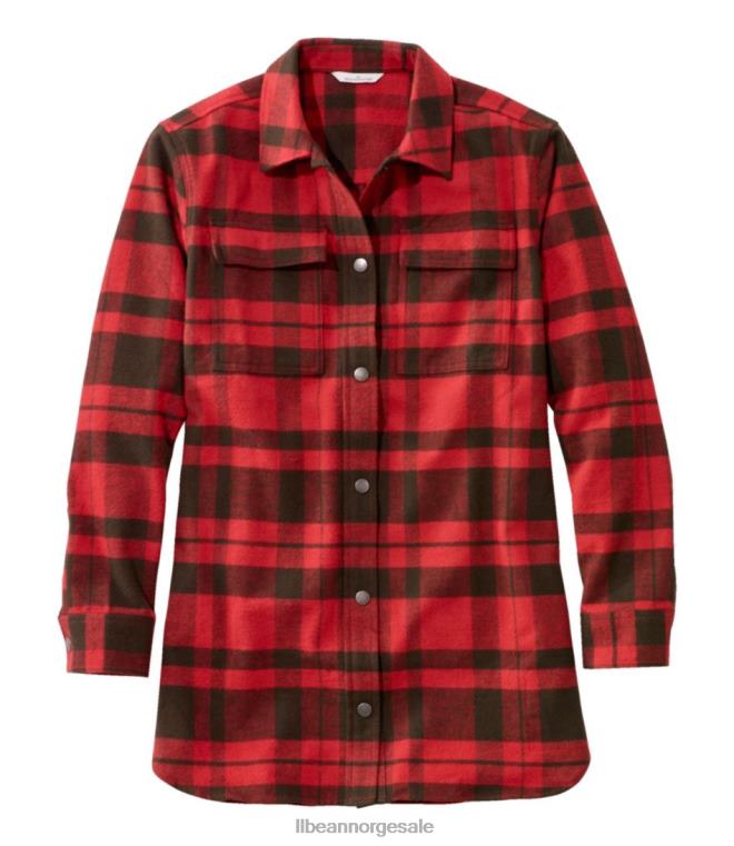 kvinner signatur pusseskjorte 24VDH3446 L.L.Bean klær ildrød