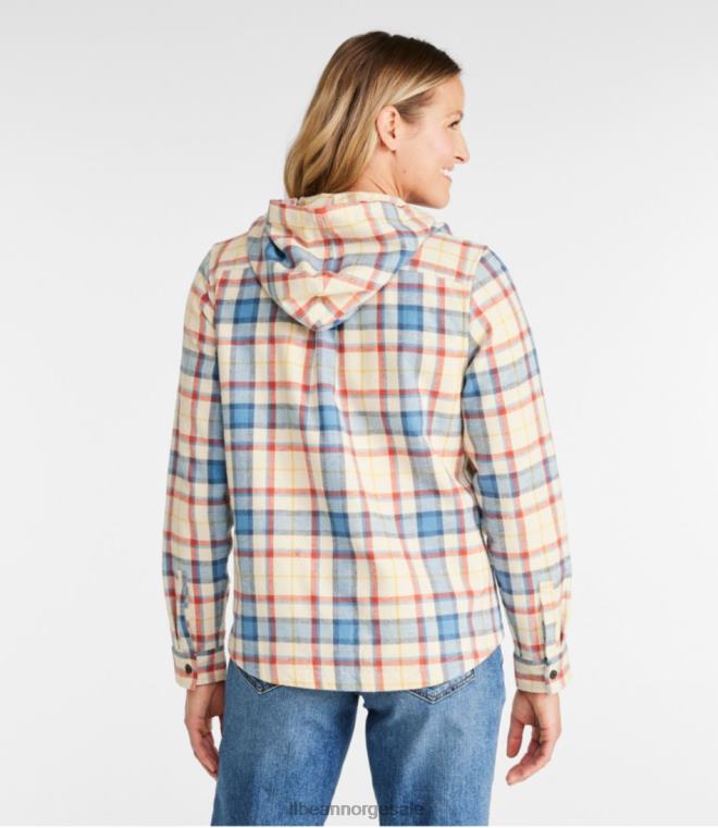 kvinner skotsk rutete flanellskjorte 24VDH4590 L.L.Bean klær prins charles edward