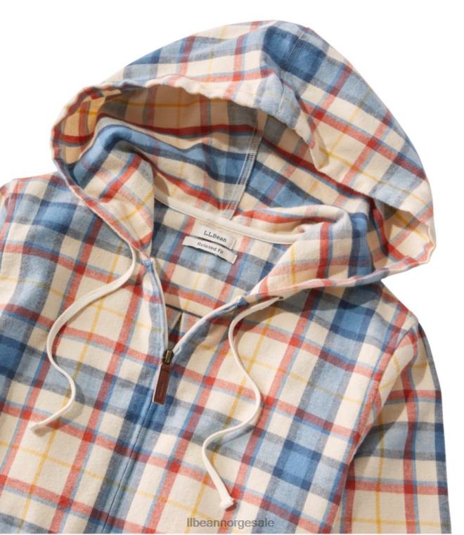 kvinner skotsk rutete flanellskjorte 24VDH4590 L.L.Bean klær prins charles edward