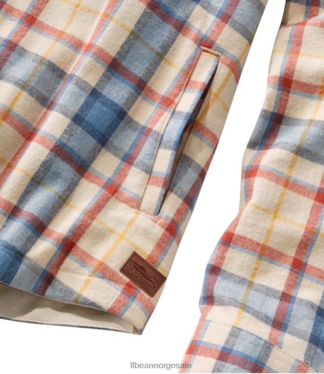 kvinner skotsk rutete flanellskjorte 24VDH4590 L.L.Bean klær prins charles edward