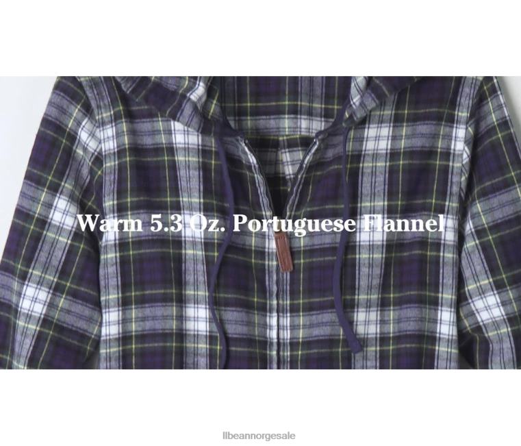 kvinner skotsk rutete flanellskjorte 24VDH4590 L.L.Bean klær prins charles edward
