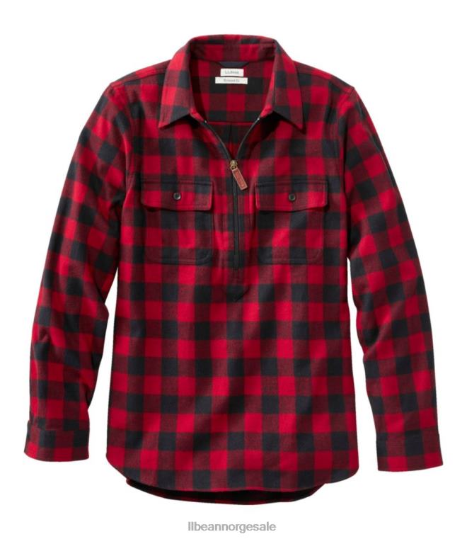 kvinner skotsk rutete flanellskjorte 24VDH6907 L.L.Bean klær rane roy
