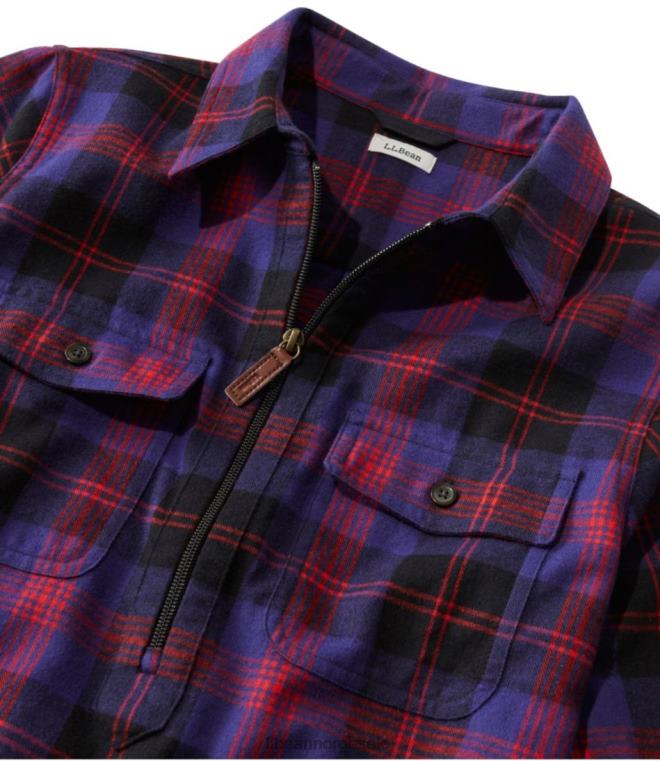 kvinner skotsk rutete flanellskjorte 24VDH6907 L.L.Bean klær rane roy