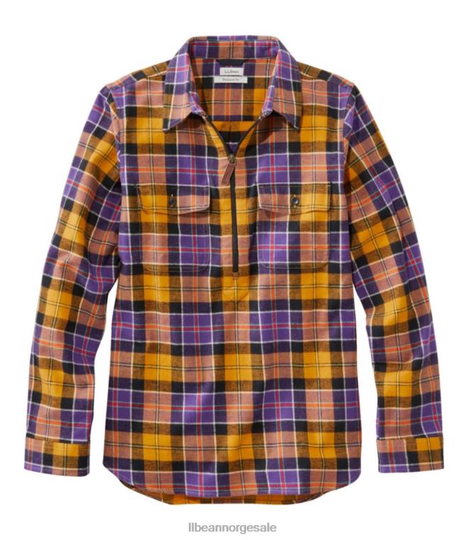 kvinner skotsk rutete flanellskjorte 24VDH71 L.L.Bean klær eldgammel culloden