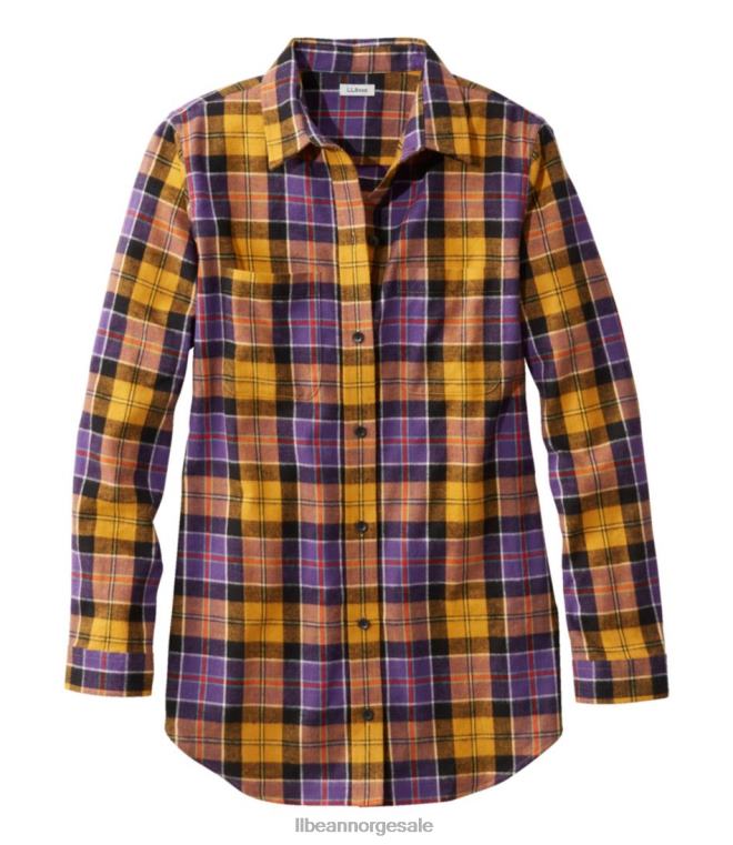 kvinner skotsk rutete flanellskjorte 24VDH72 L.L.Bean klær eldgammel culloden