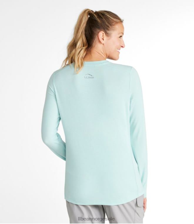 kvinner tropicwear comfort crew 24VDH3312 L.L.Bean klær blek turkis