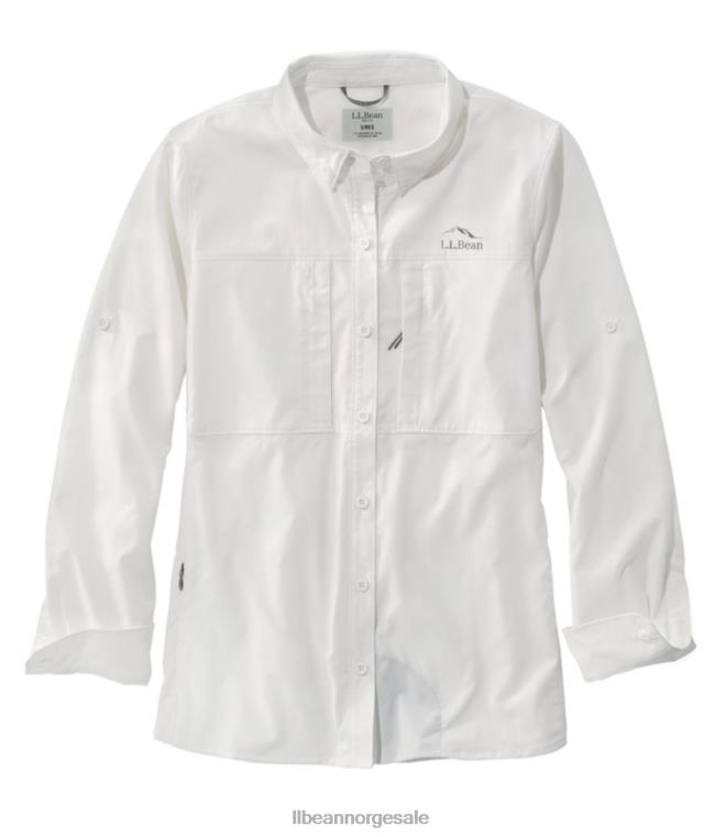 kvinner tropicwear pro stretch skjorte 24VDH4887 L.L.Bean klær hvit