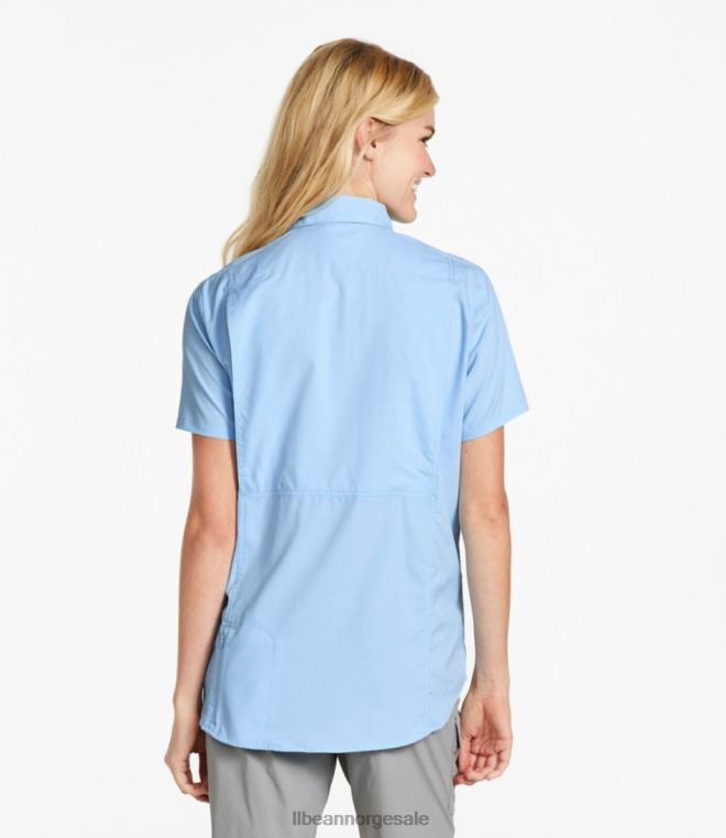 kvinner tropicwear skjorte 24VDH3159 L.L.Bean klær mineralblått