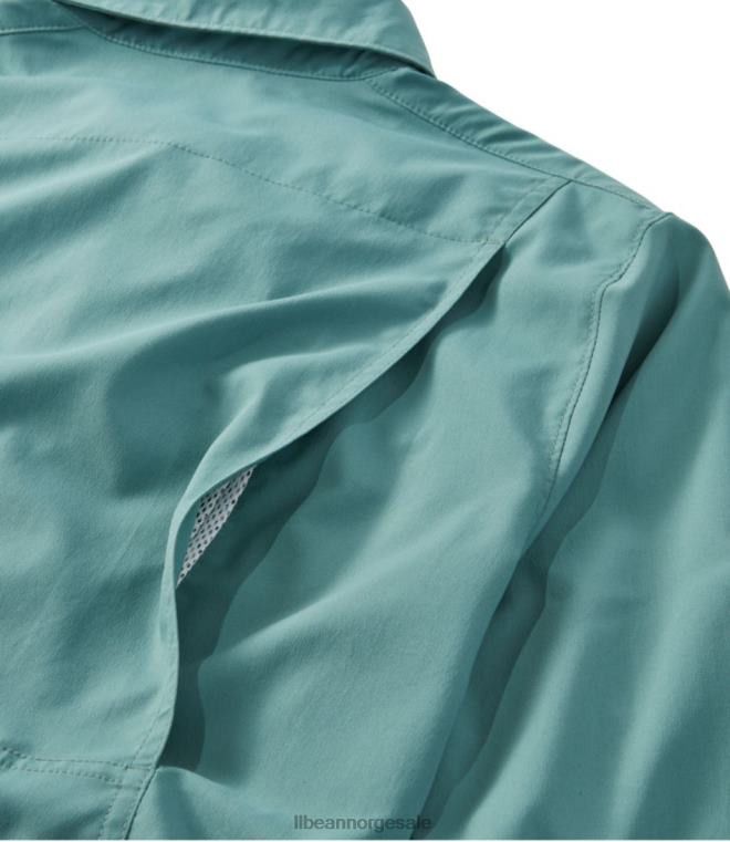kvinner tropicwear skjorte 24VDH3843 L.L.Bean klær mineralblått