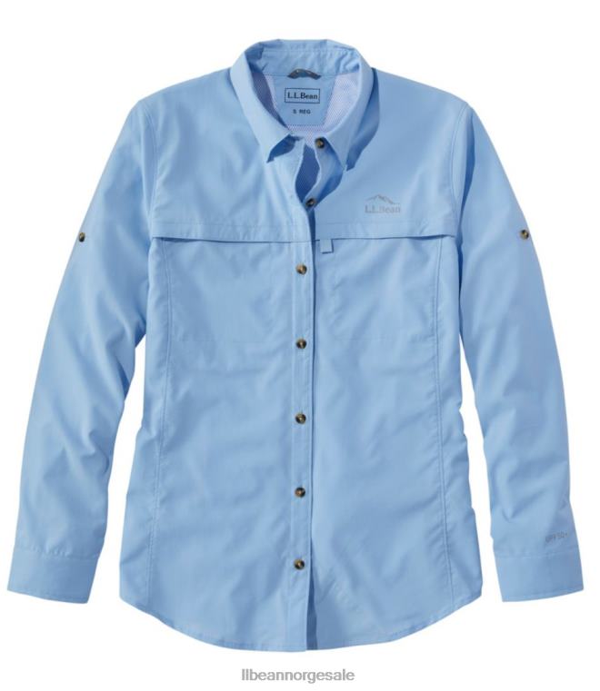 kvinner tropicwear skjorte 24VDH6119 L.L.Bean klær lapis kvarts