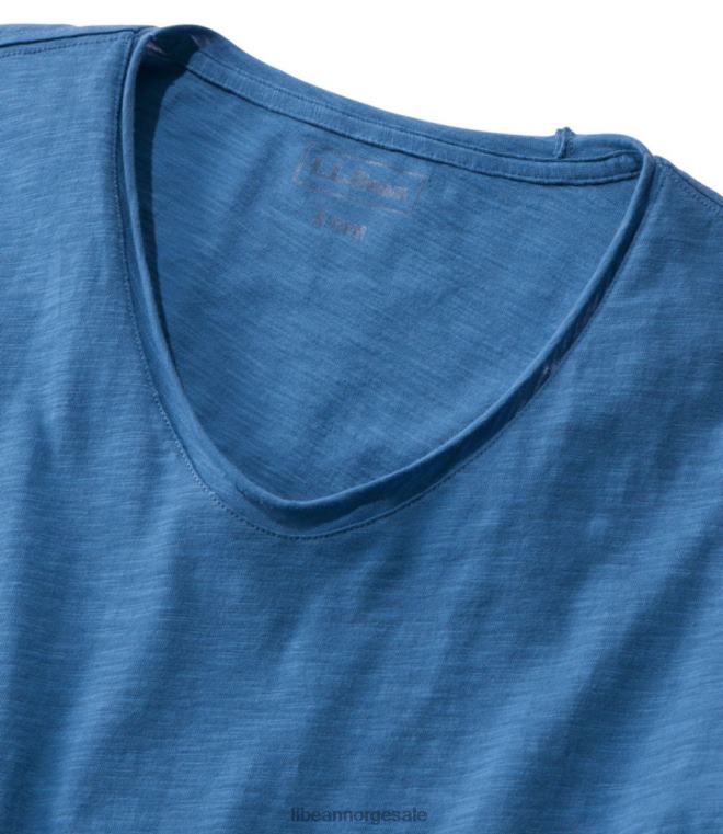 kvinner T-skjorte i økologisk bomull 24VDH53 L.L.Bean klær klassisk marine
