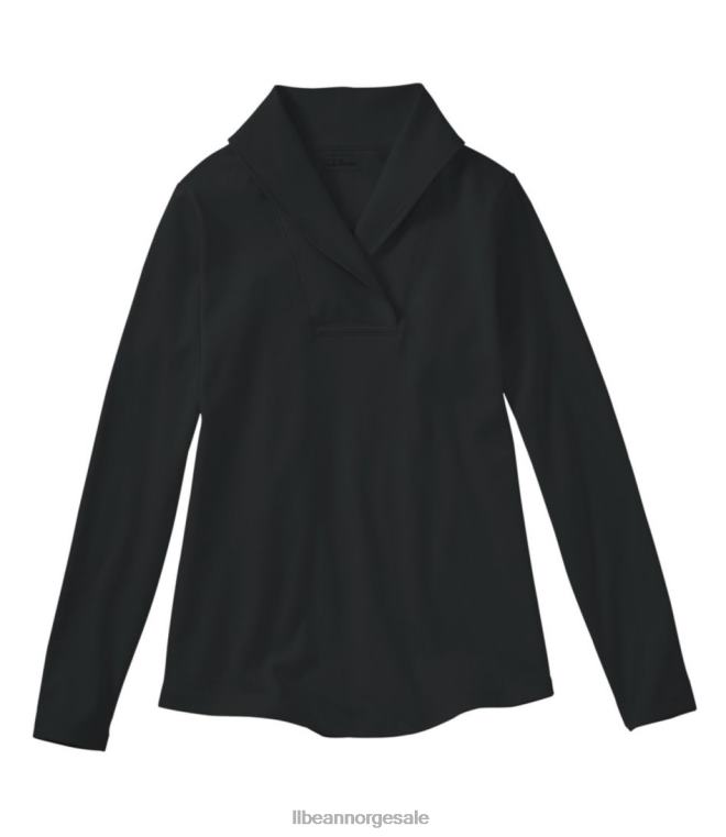 kvinner genser 24VDH6440 L.L.Bean klær svart