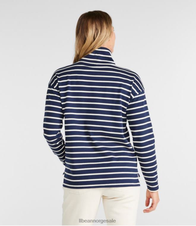kvinner heritage mariner topp 24VDH4889 L.L.Bean klær dyp vin/tawny rose