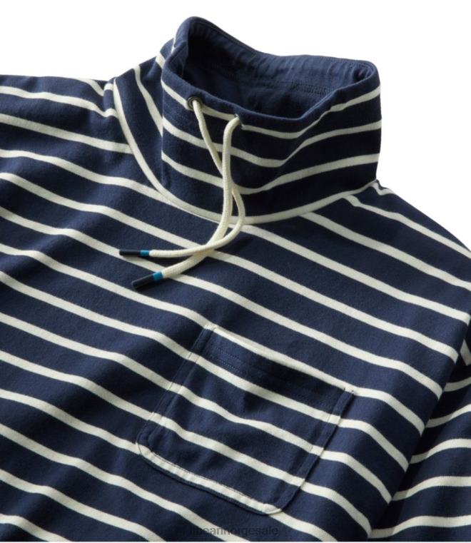 kvinner heritage mariner topp 24VDH4889 L.L.Bean klær dyp vin/tawny rose