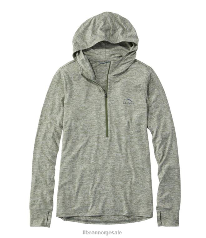 kvinner insect shield pro strikket hettegenser 24VDH3232 L.L.Bean klær dyp olivenlyng