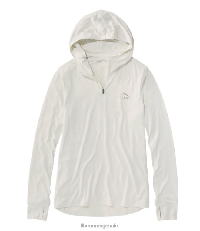 kvinner insect shield pro strikket hettegenser 24VDH4826 L.L.Bean klær sølv bjørk