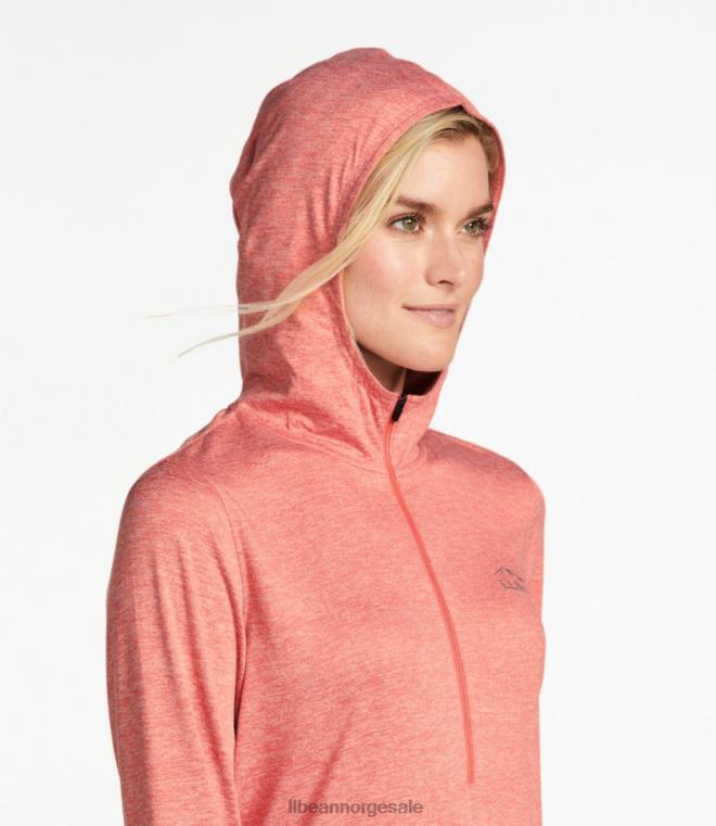 kvinner insect shield pro strikket hettegenser 24VDH4826 L.L.Bean klær sølv bjørk