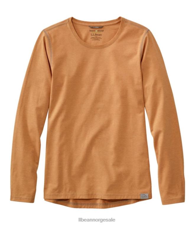 kvinner insekt skjold felt tee 24VDH5224 L.L.Bean klær mørk rav