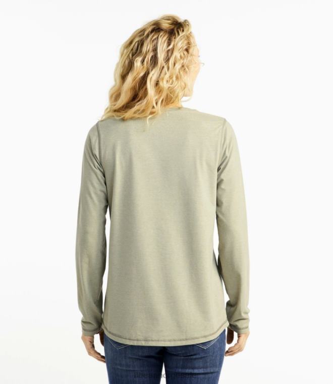 kvinner insekt skjold felt tee 24VDH6121 L.L.Bean klær støvete salvie