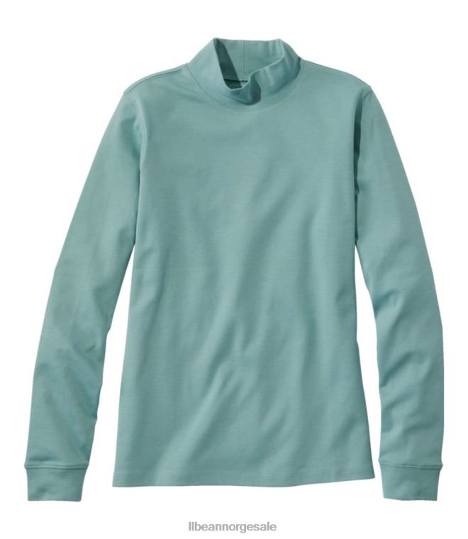 kvinner interlock mock-turtleneck 24VDH3303 L.L.Bean klær sjøfuru