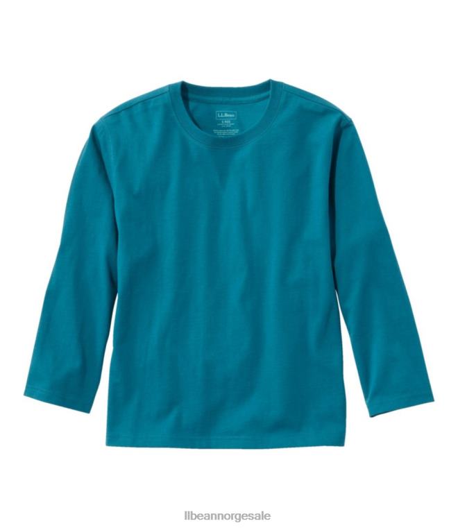 kvinner lørdag t-skjorte 24VDH4639 L.L.Bean klær dyp turkis