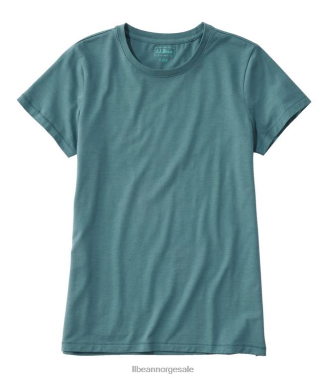 kvinner myk stretch supima t-skjorte 24VDH3503 L.L.Bean klær myk gran