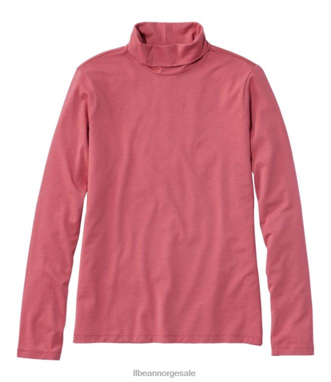 kvinner myk stretch supima t-skjorte 24VDH5730 L.L.Bean klær vintage rose
