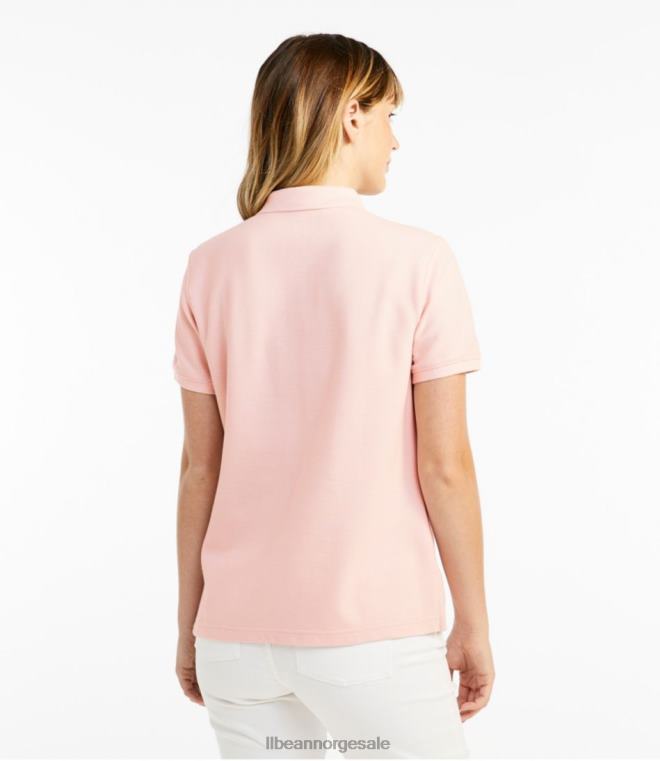 kvinner premium polo 24VDH7283 L.L.Bean x Double L klær mineralrød