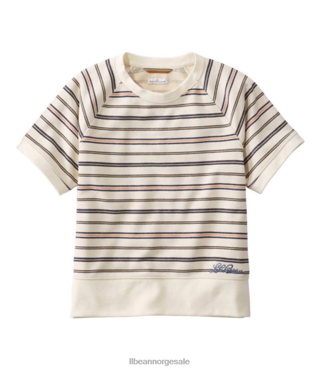 kvinner signatur arv sweatshirt 24VDH468 L.L.Bean klær seilduk stripe