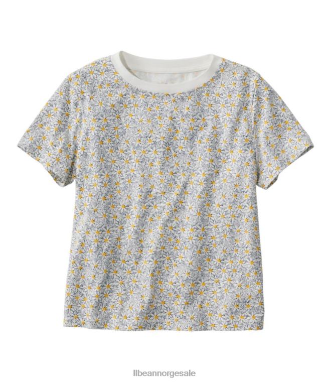kvinner signatur rangeley bomull t-skjorte 24VDH307 L.L.Bean klær seilduk floral