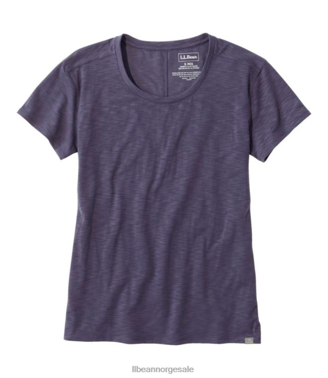 kvinner t-skjorte ved strømmen 24VDH3175 L.L.Bean klær mørk periwinkle