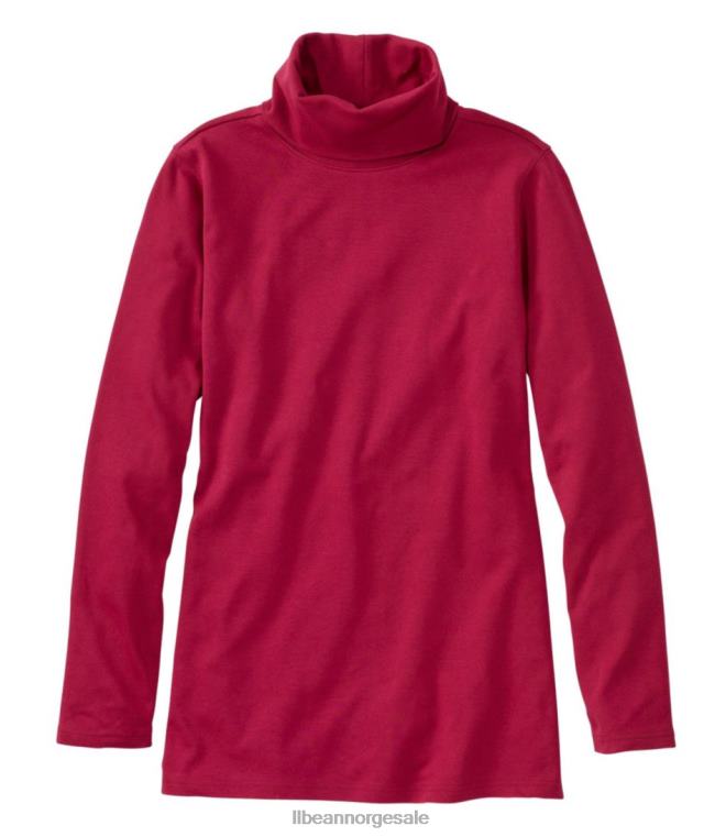 kvinner tee 24VDH4974 L.L.Bean klær mørkt tranebær