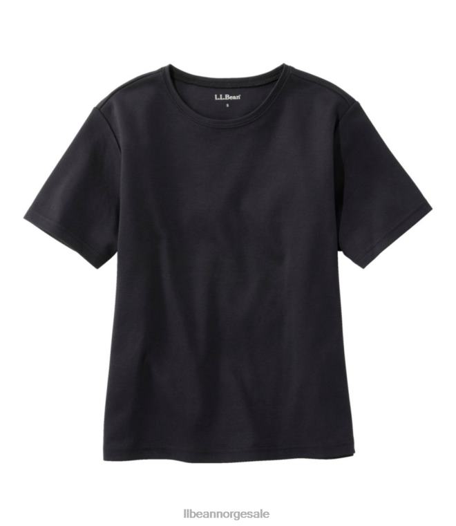 kvinner tee 24VDH5673 L.L.Bean klær svart