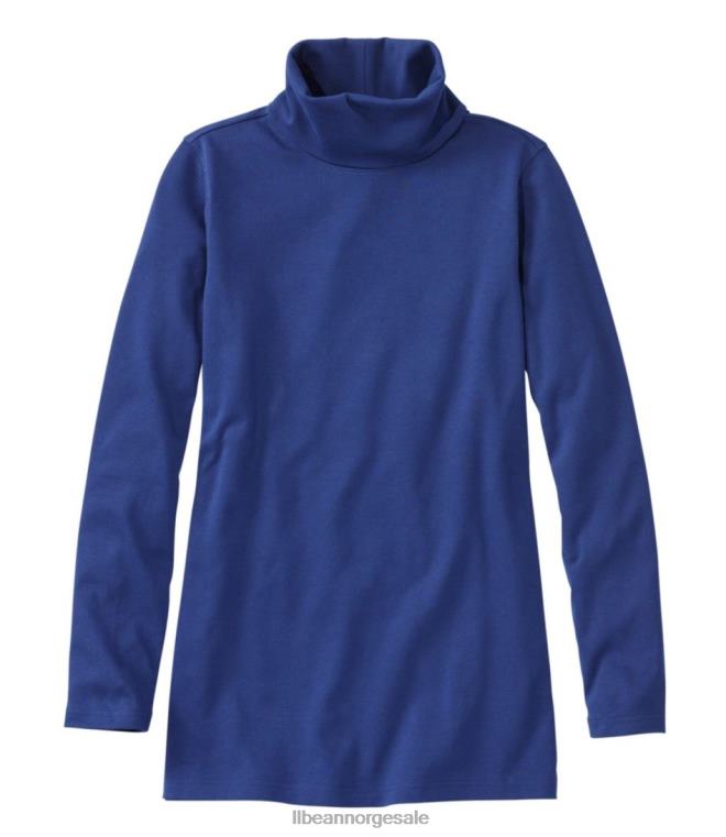 kvinner tee 24VDH570 L.L.Bean klær alpinblå
