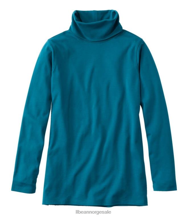 kvinner tee 24VDH5962 L.L.Bean klær dyp turkis