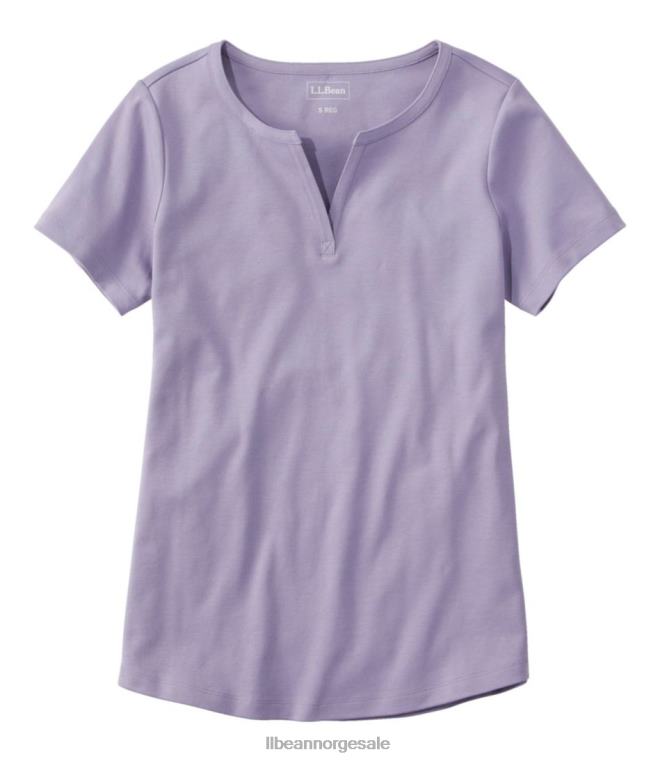 kvinner tee 24VDH6445 L.L.Bean klær lavendel