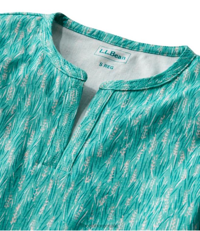 kvinner tee 24VDH6453 L.L.Bean klær mørkeste lilla vingård