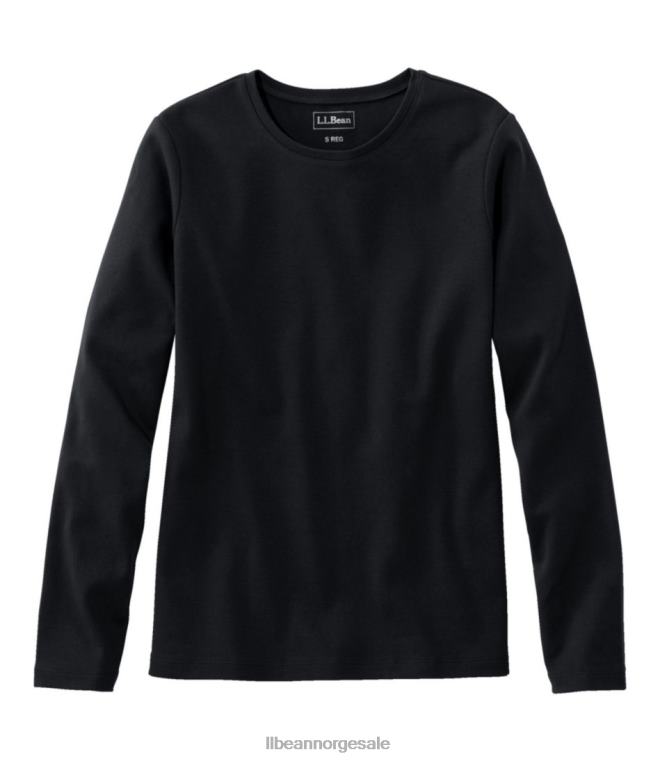 kvinner tee 24VDH6867 L.L.Bean klær svart