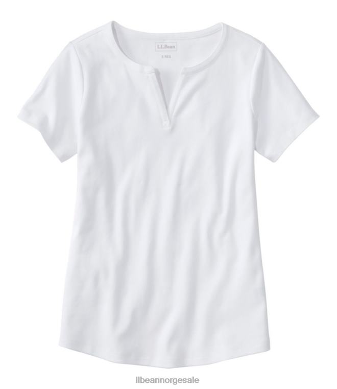 kvinner tee 24VDH6905 L.L.Bean klær hvit