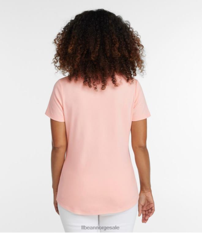 kvinner tee 24VDH6905 L.L.Bean klær hvit