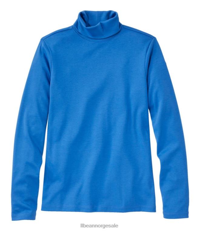 kvinner turtleneck i pima bomull 24VDH4608 L.L.Bean klær capri blå